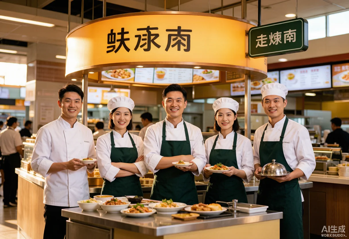 餐厅制服 - 为 华冠影城有限公司 提供 餐饮连锁 职业装定制案例 解决方案配图 - 餐饮连锁工作服定制