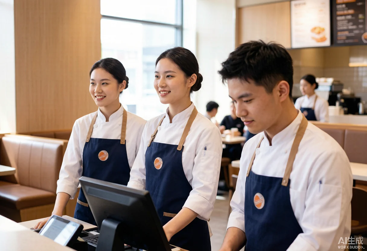 餐饮制服 - 为 华冠影城有限公司 提供 餐饮连锁 职业装定制案例 项目实拍图3 - 餐饮连锁服装定制