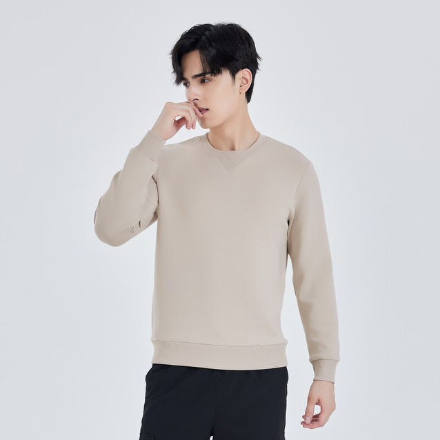 HT042-031 – Korean-Style Skin-Friendly Cotton Crewneck Sweatshirt