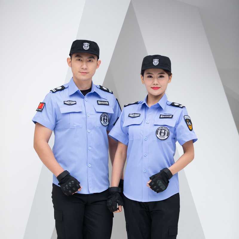 HT045-475保安直板保安长袖衬衫