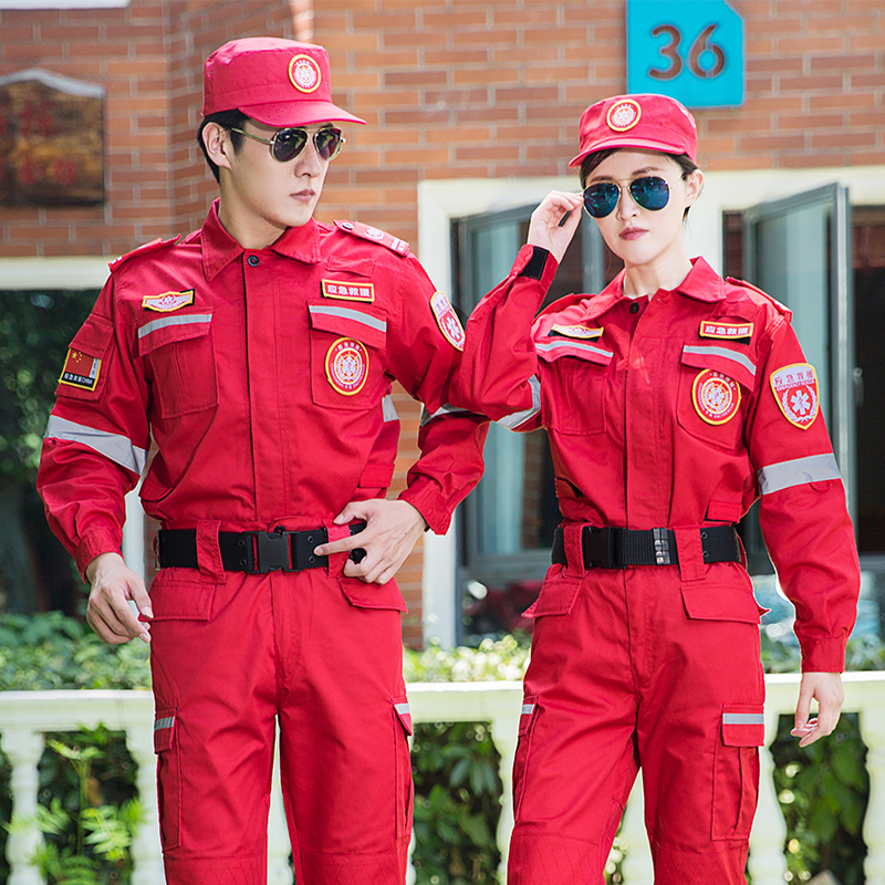 HT045-508 Emergency rescue spring/autumn long‑sleeve rescue uniform